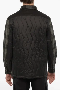 Overshirt Imbottito a Quadri con Doppio Taschino>Neil Barrett Sale