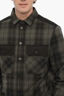 Overshirt Imbottito a Quadri con Doppio Taschino></noscript>Neil Barrett Sale