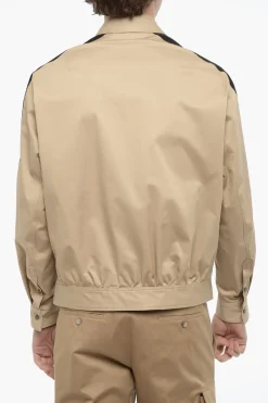 Overshirt in Cotone con Bande Laterali a Contrasto>Neil Barrett Discount