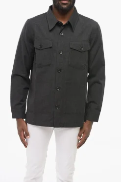 Best Overshirt in Cotone e Lana Vergine con Doppio Taschino Uomo Giubbotti
