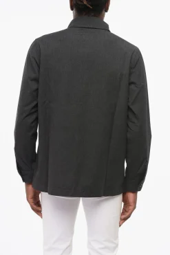 Best Overshirt in Cotone e Lana Vergine con Doppio Taschino Uomo Giubbotti