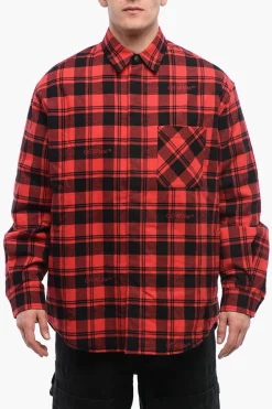 Overshirt In Flanella Foderata A Quadri>Off-White Fashion