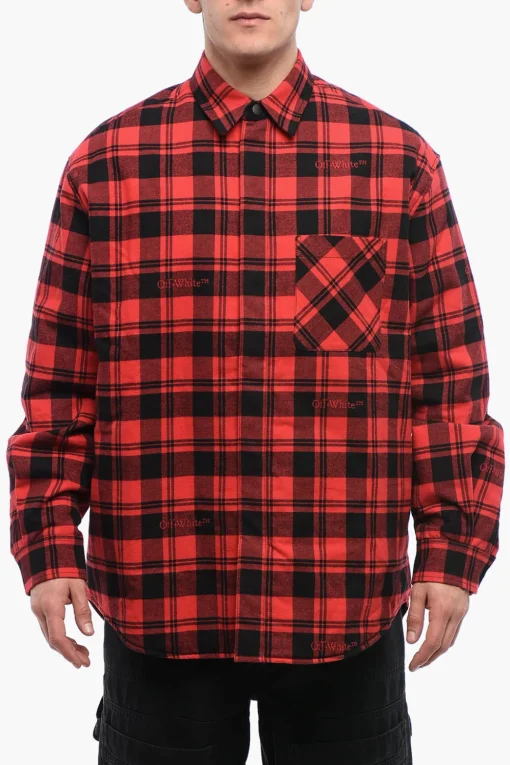 Overshirt In Flanella Foderata A Quadri>Off-White Fashion