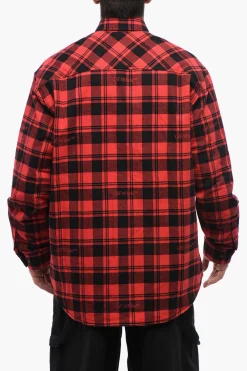 Overshirt In Flanella Foderata A Quadri>Off-White Fashion