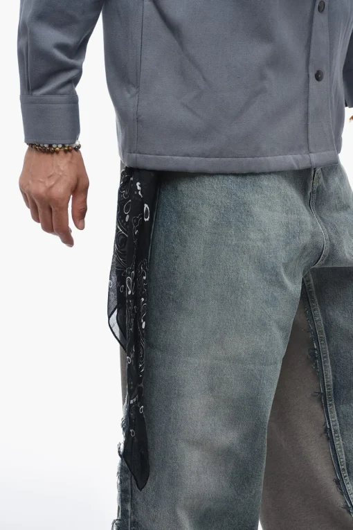 Clearance Overshirt in Misto Cotone PENNY con Dettaglio Bandana Uomo Camicie