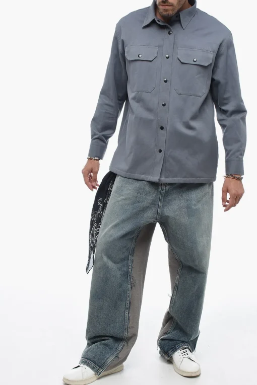 Clearance Overshirt in Misto Cotone PENNY con Dettaglio Bandana Uomo Camicie