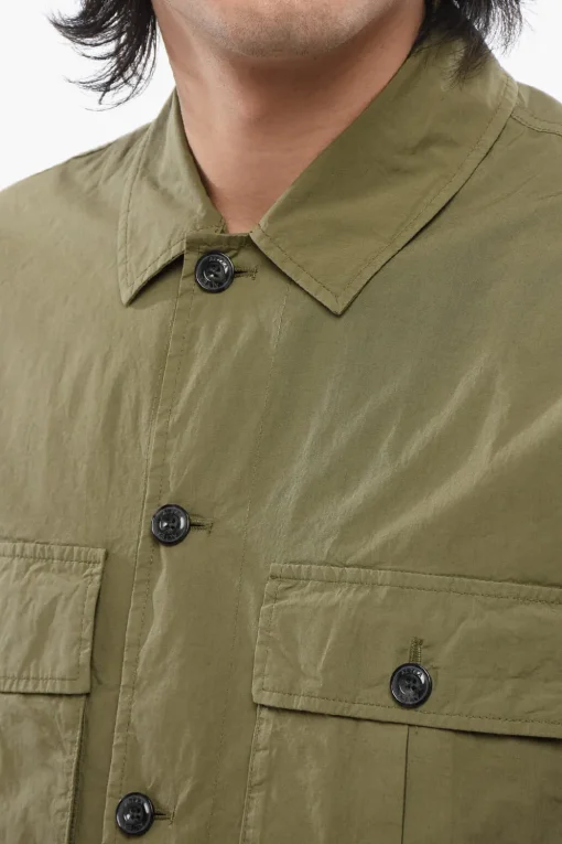 Clearance Overshirt in Popeline Uomo Giubbotti