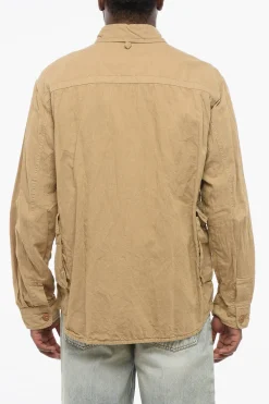 Best Overshirt Multitasca in Misto Lino Uomo Camicie