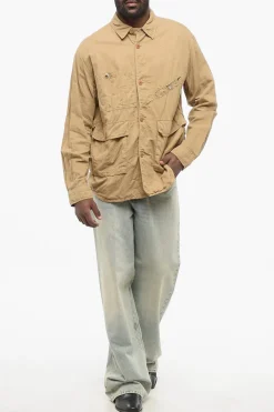 Best Overshirt Multitasca in Misto Lino Uomo Camicie