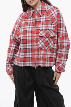 Overshirt TIMBER A Quadri Con Chiusura Zip>Woolrich Hot