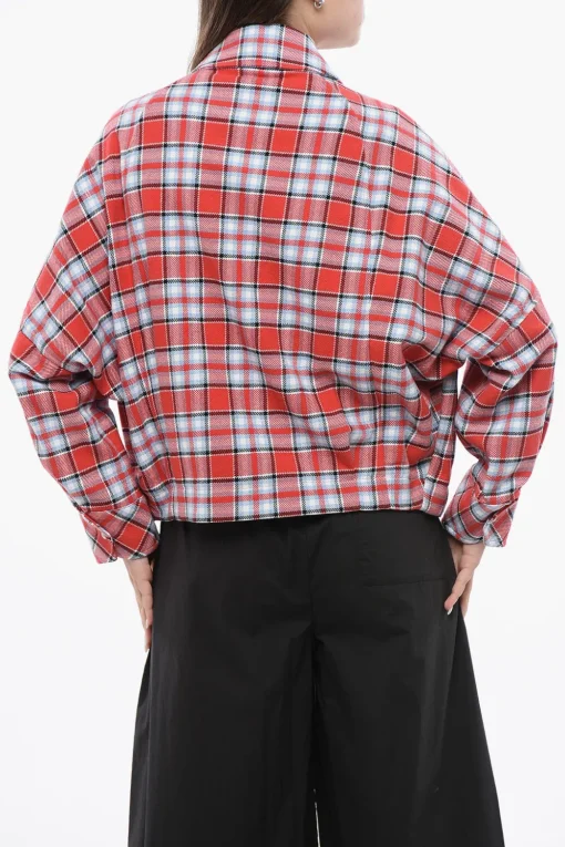 Overshirt TIMBER A Quadri Con Chiusura Zip>Woolrich Hot