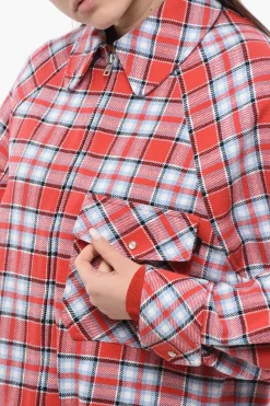 Overshirt TIMBER A Quadri Con Chiusura Zip></noscript>Woolrich Hot