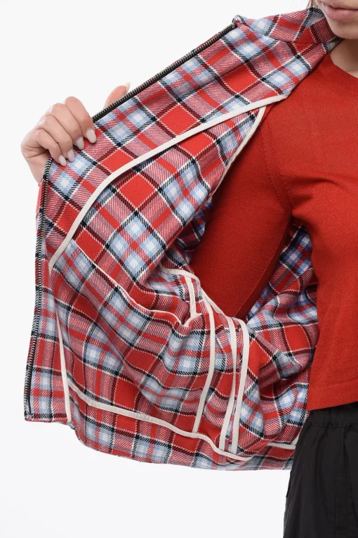Overshirt TIMBER A Quadri Con Chiusura Zip>Woolrich Hot