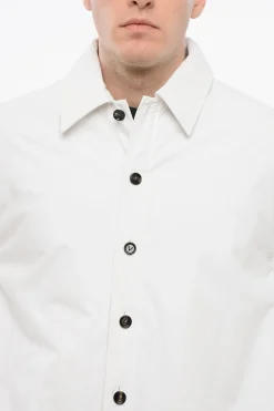 Overshirt Trapuntato in Cotone con Tasche a Filo></noscript>Bottega Veneta Fashion