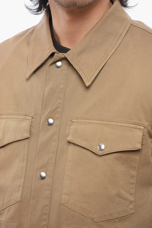 Overshirt Utility DRAGON in Twill di Cotone con Bottoni Automatici>Department 5 Fashion