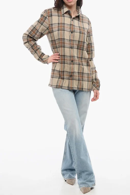 Overshirt WALTONES a Quadri con Taschino>Samsoe Samsoe Online