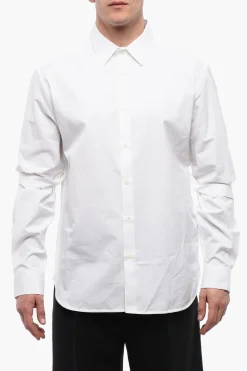 Hot OW EMB HEAVYCOT ARMBAND SHIRT WHITE WHIT Uomo Camicie