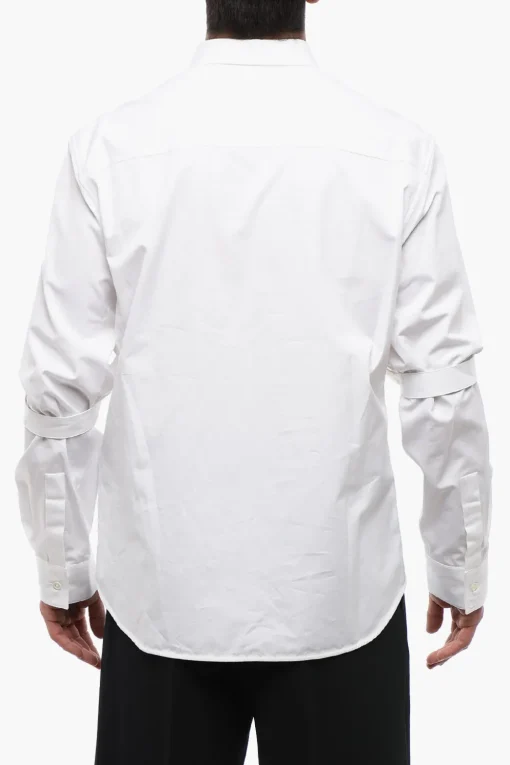 Hot OW EMB HEAVYCOT ARMBAND SHIRT WHITE WHIT Uomo Camicie