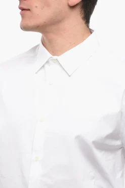 Hot OW EMB HEAVYCOT ARMBAND SHIRT WHITE WHIT Uomo Camicie
