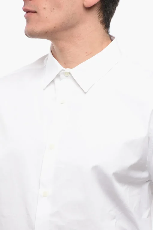 Hot OW EMB HEAVYCOT ARMBAND SHIRT WHITE WHIT Uomo Camicie