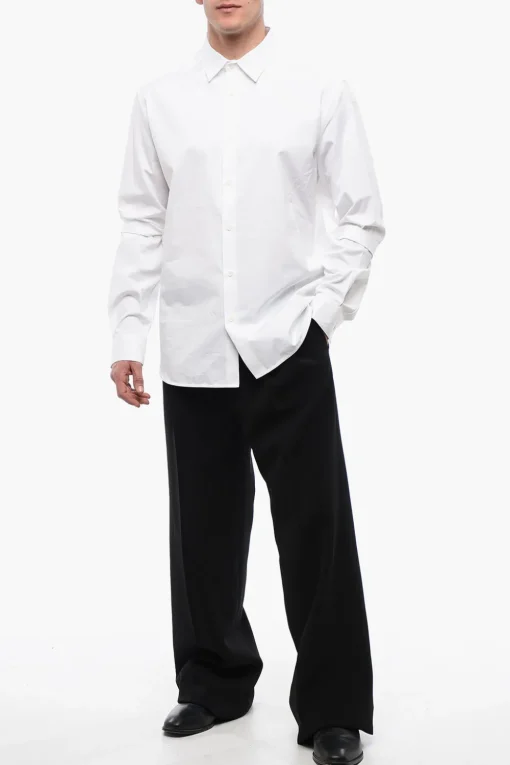 Hot OW EMB HEAVYCOT ARMBAND SHIRT WHITE WHIT Uomo Camicie