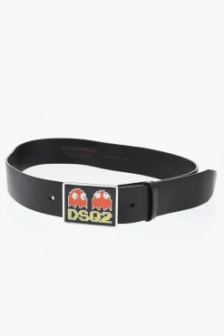 Online PAC-MAN Cintura in Pelle con Fibbia Smaltata 40mm Uomo Cinture