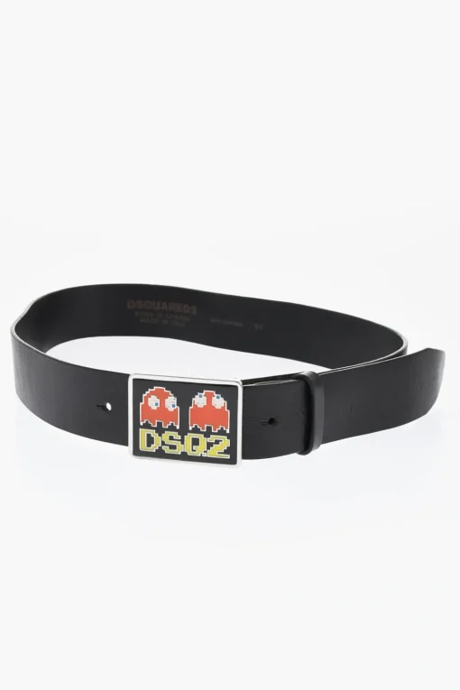 Online PAC-MAN Cintura in Pelle con Fibbia Smaltata 40mm Uomo Cinture
