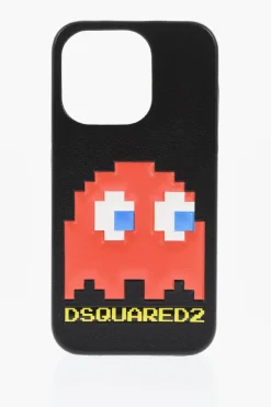 PAC-MAN Cover per Iphone 14 PRO in Tinta Unita con Dettaglio in Rilievo>Dsquared2 New