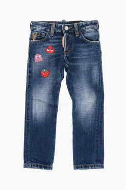 Outlet PAC-MAN Jeans CLEMENT Ricamati Bambino Abbigliamento|Abbigliamento