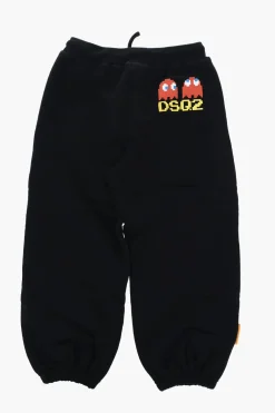 PAC-MAN Joggers in Cotone con Elastico in Vita>Dsquared2 Kids Hot