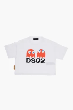 Fashion PAC-MAN T-Shirt Girocollo Stampata Abbigliamento