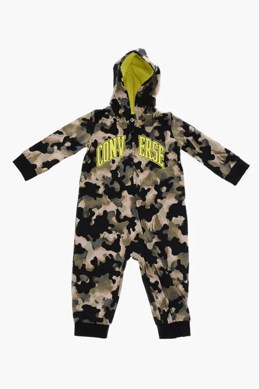 Outlet Pagliaccetto Camouflage con Cappuccio Bambino Abbigliamento
