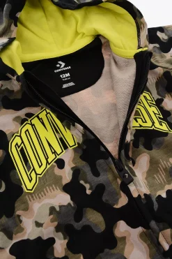 Outlet Pagliaccetto Camouflage con Cappuccio Bambino Abbigliamento
