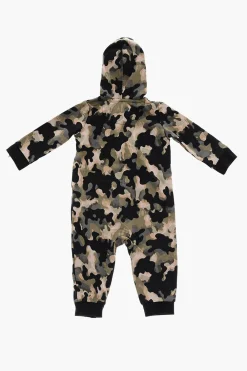 Outlet Pagliaccetto Camouflage con Cappuccio Bambino Abbigliamento