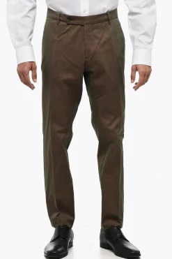 Panataloni a 4 Tasche in Twill in Cotone>Berwich Clearance