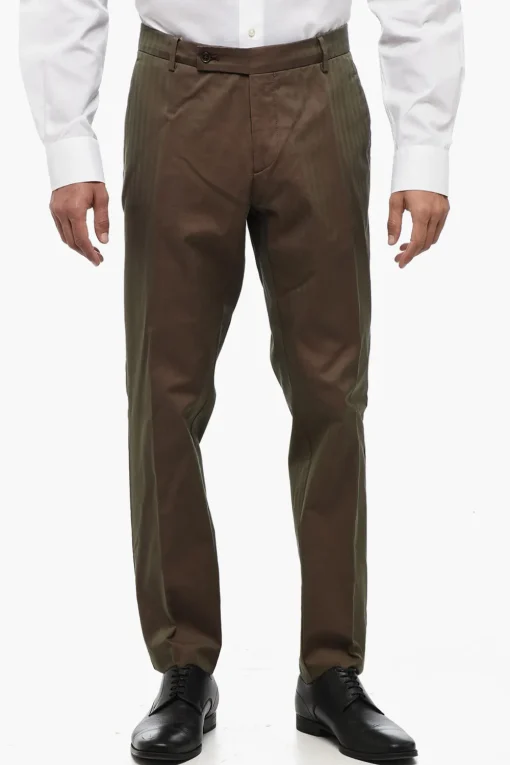 Panataloni a 4 Tasche in Twill in Cotone>Berwich Clearance