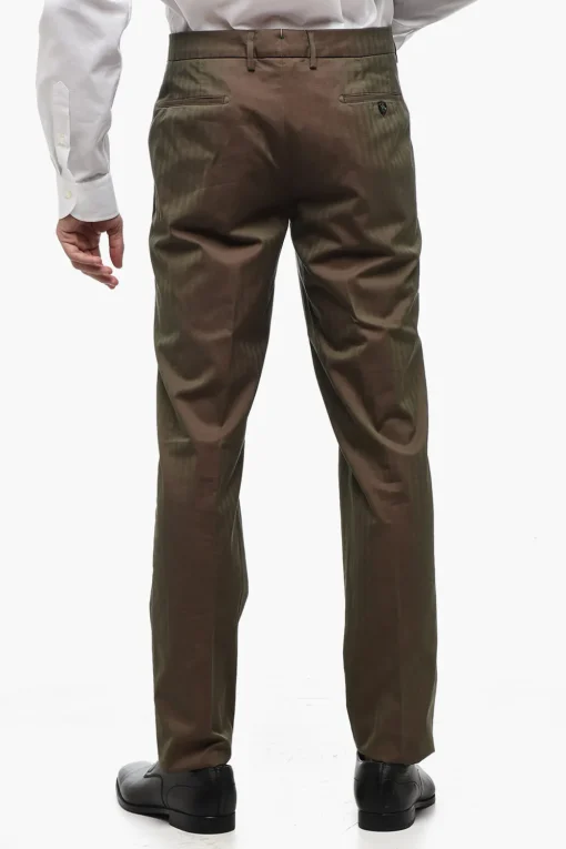 Panataloni a 4 Tasche in Twill in Cotone>Berwich Clearance