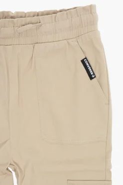 Hot Pantaloi Cargo PAPERBAG in Cotone Stretch con Elastico in Vita Abbigliamento