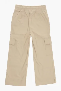 Hot Pantaloi Cargo PAPERBAG in Cotone Stretch con Elastico in Vita Abbigliamento