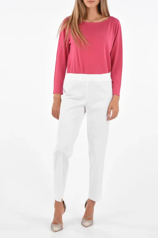 Best Pantalone GIAPPO in Cotone Stretch Donna Pantaloni