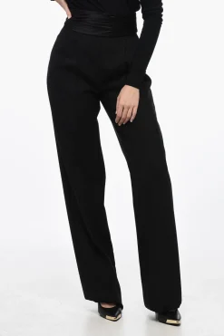 Hot Pantalone Sartoriale a Doppia Pinces con Fusciacca Donna Pantaloni
