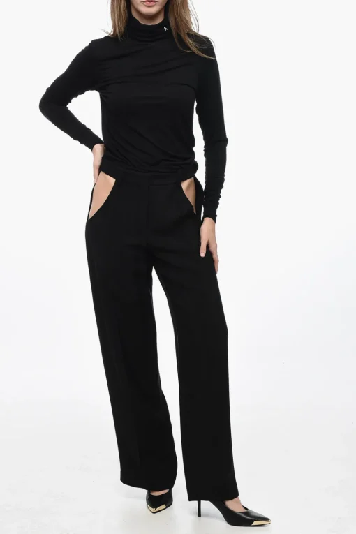 Pantalone Straight-Fit con Dettaglio Cut-Out>Mugler Discount
