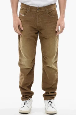 Online Pantaloni 5 Tasche 2023 D-FINITIVE in Velour a Coste Uomo Pantaloni