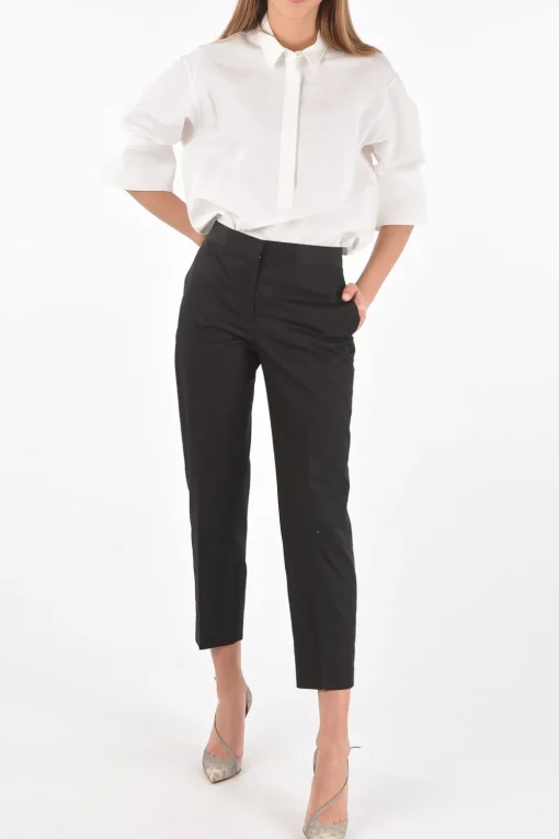 Pantaloni 4 Tasche con Chiusura a Scomparsa>Jil Sander Online