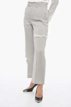 Pantaloni 4 Tasche con Cut-outs e Dettagli in Pizzo>Undercover Outlet