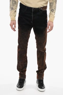 Pantaloni 5 Tasche Cool Guy Fit in Velour>Dsquared2 Outlet