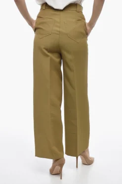 Pantaloni 4 Tasche Cropped Fit in Misto Lana>Khaite Outlet