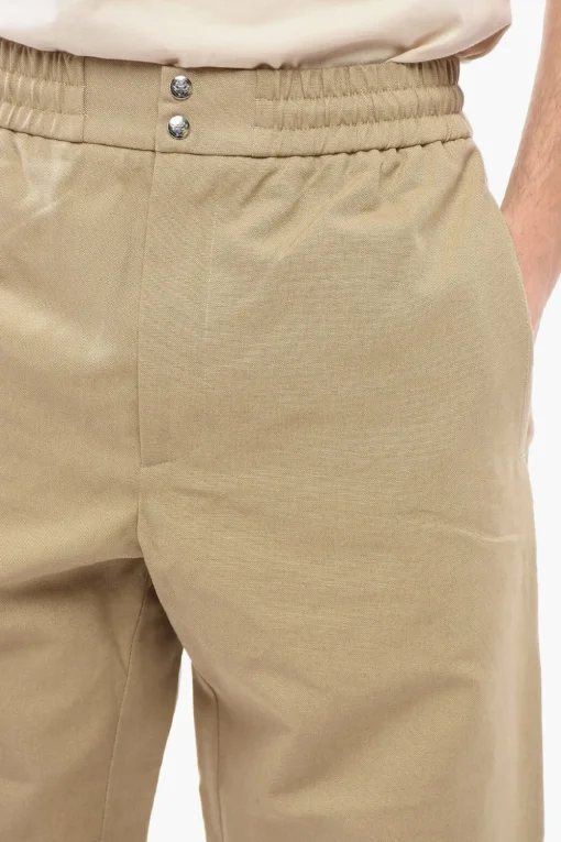 Pantaloni 4 Tasche in Cotone con Polsini Elastici>Alexander McQueen Fashion