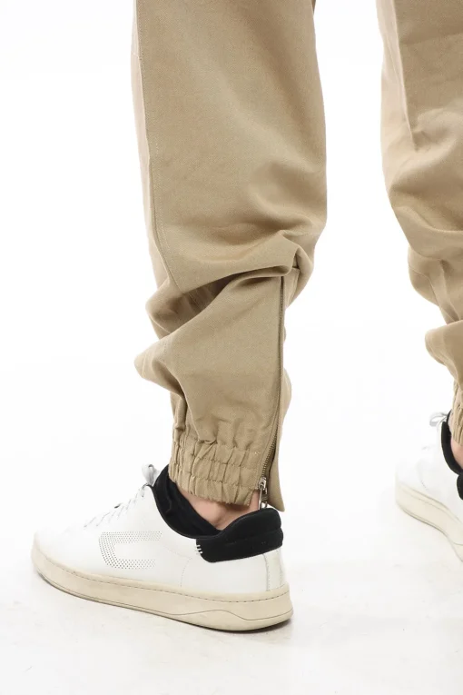 Pantaloni 4 Tasche in Cotone con Polsini Elastici>Alexander McQueen Fashion