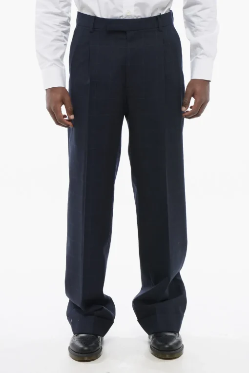 Pantaloni 4 Tasche in Lana Jacquard Motivo Monogram Ton sur Ton>Gucci Sale